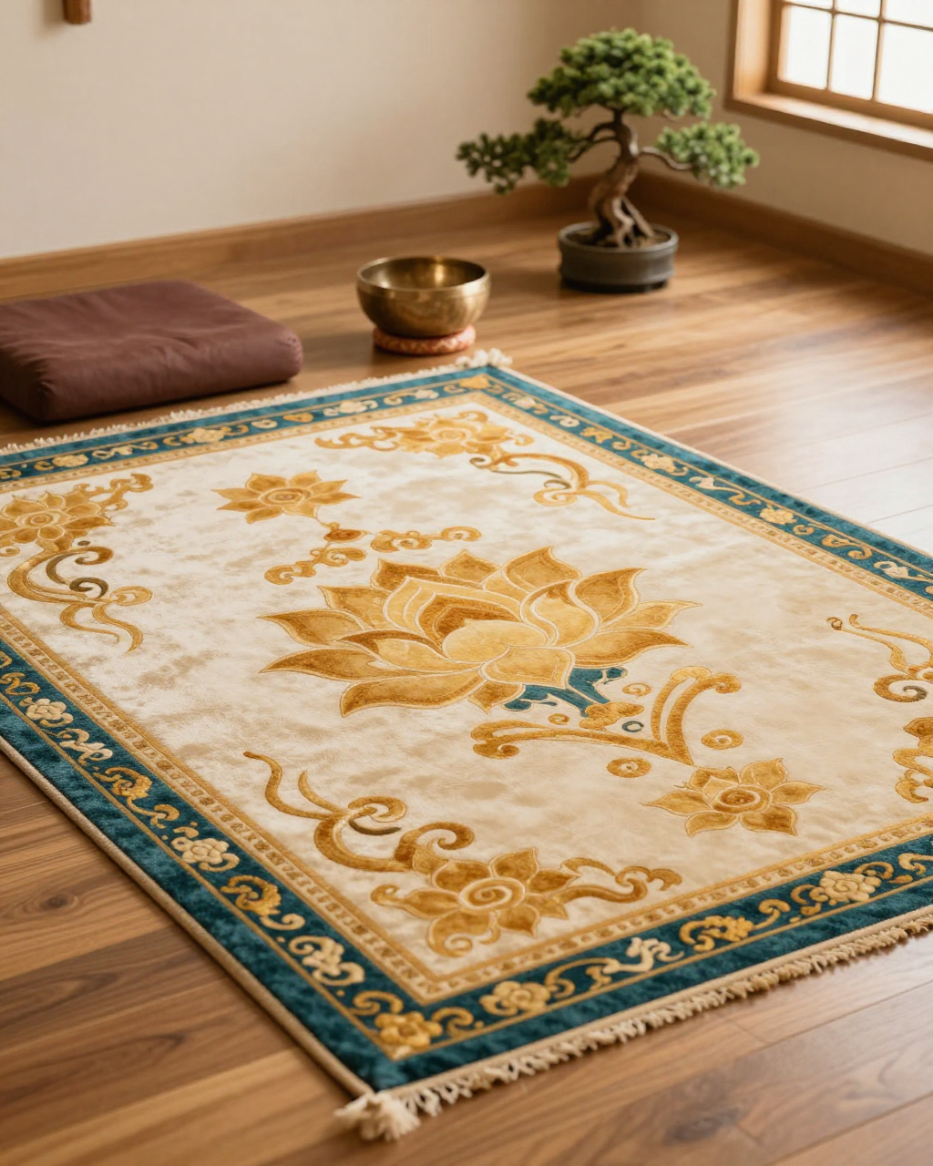 Saffron Meditation Mat